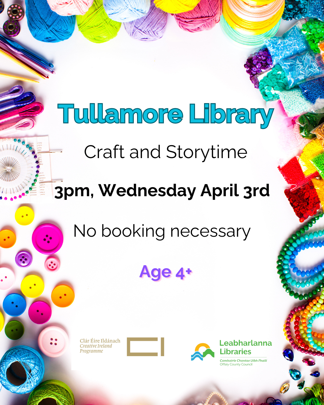 Storytime and Craft at Tullamore Library - Offaly County CouncilOffaly ...